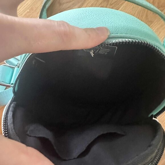 🎒 Disney Mickey Mouse Round Crossbody Bag – Teal - Picture 4 of 4